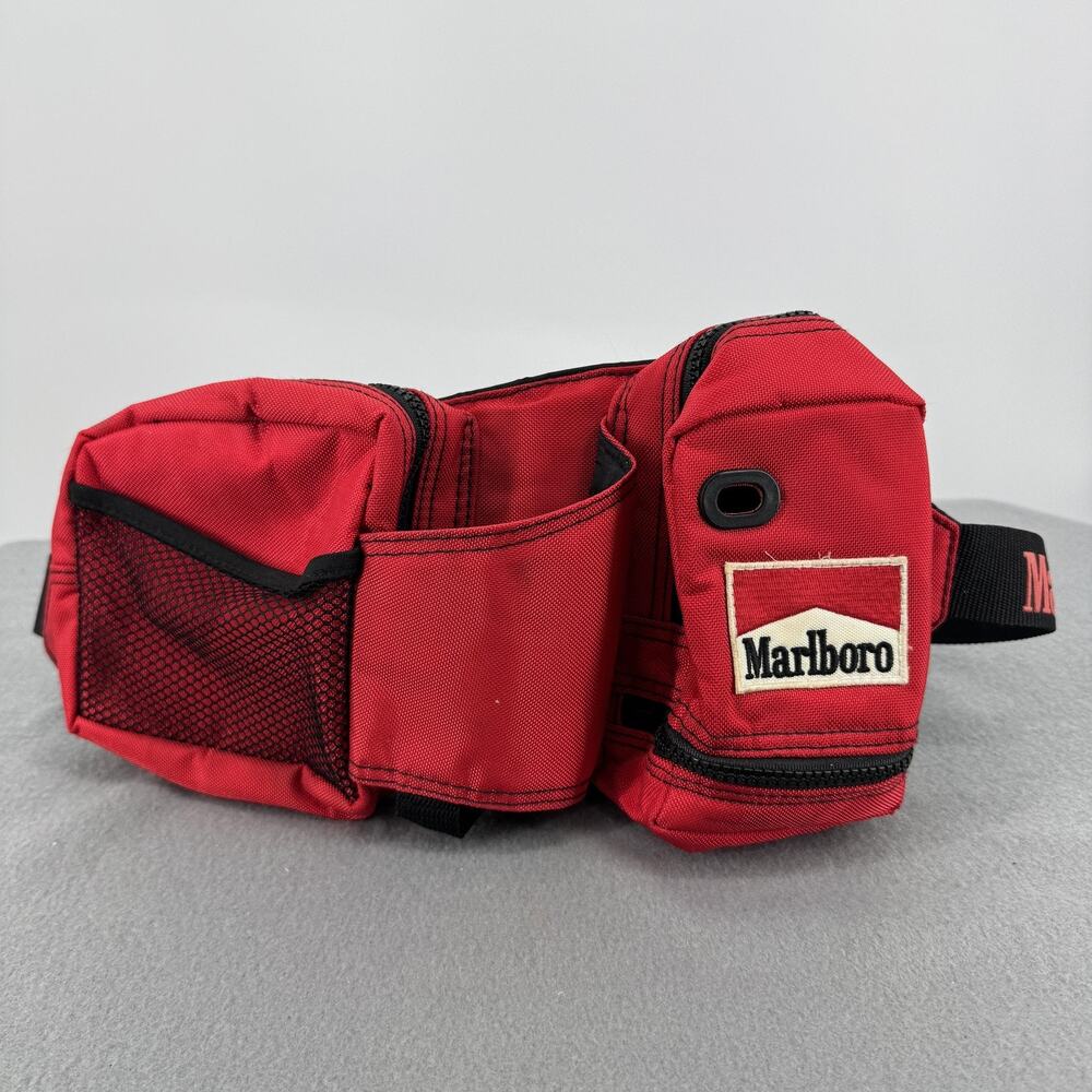 Vtg 90s Marlboro Rewards Fanny Pack Gear Camping Utility Pack Waist Belt Bag Hip